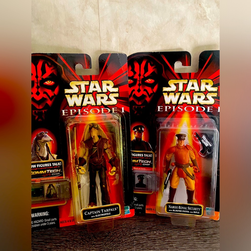 Star Wars Lot Of 2 Action Figures From Star Wars EP 1 New Unopened Official